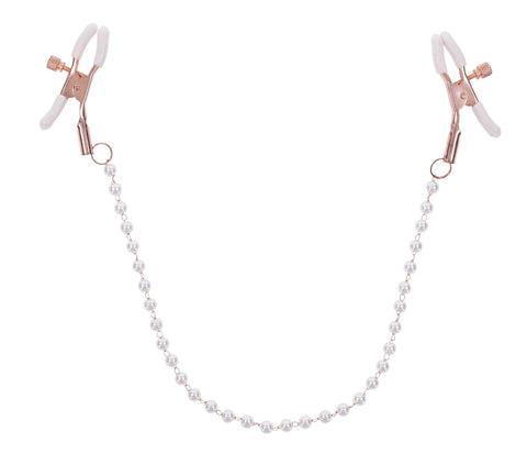 Sex and Mischief Peaches n CreaMe Pearl Nipple Clamps Nipple Clamps