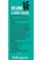 Go Long AF Male Prolong Spray 29ml 1 Oz Bottle > Essentials > Mens Enhancers