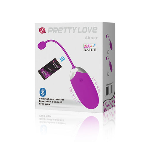 Pretty Love Abner – Smartphone-Controlled Bluetooth Vibrating Remote Egg Purple > Sex Toys For Ladies > Vibrating Eggs