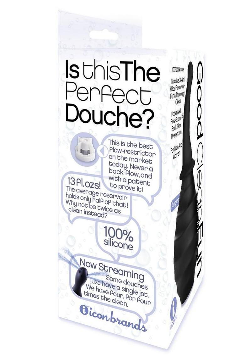 Good Clean Fun Angled Soft Silicone Douche With Reservoir > Essentials > Douches