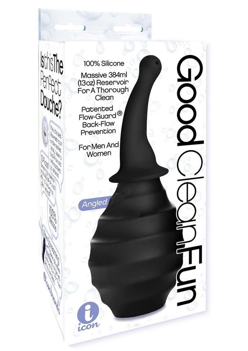 Good Clean Fun Angled Soft Silicone Douche With Reservoir > Essentials > Douches