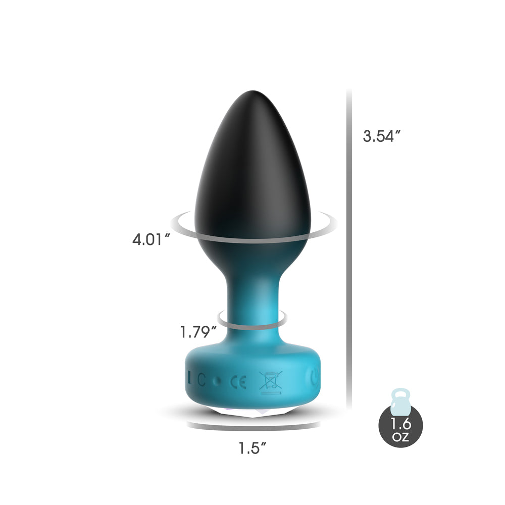 Cheeky Charms Eluxe Vibrating Silicone Anal Plug – 3.5 Inch > Anal Range > Vibrating Butt Plugs