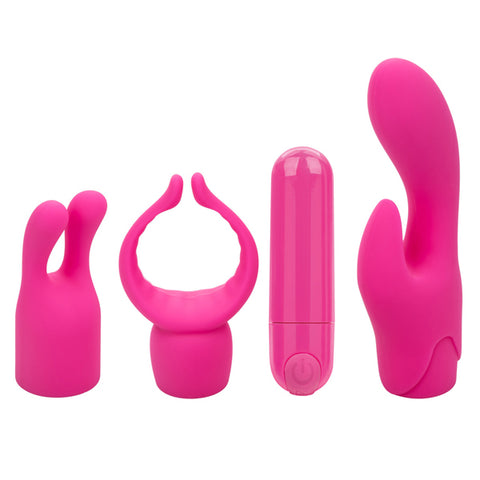 Pleasure Kits Lovers Collection with Rechargeable Bullet and Silicone Pleasure Tips > Sex Toys > Sex Kits