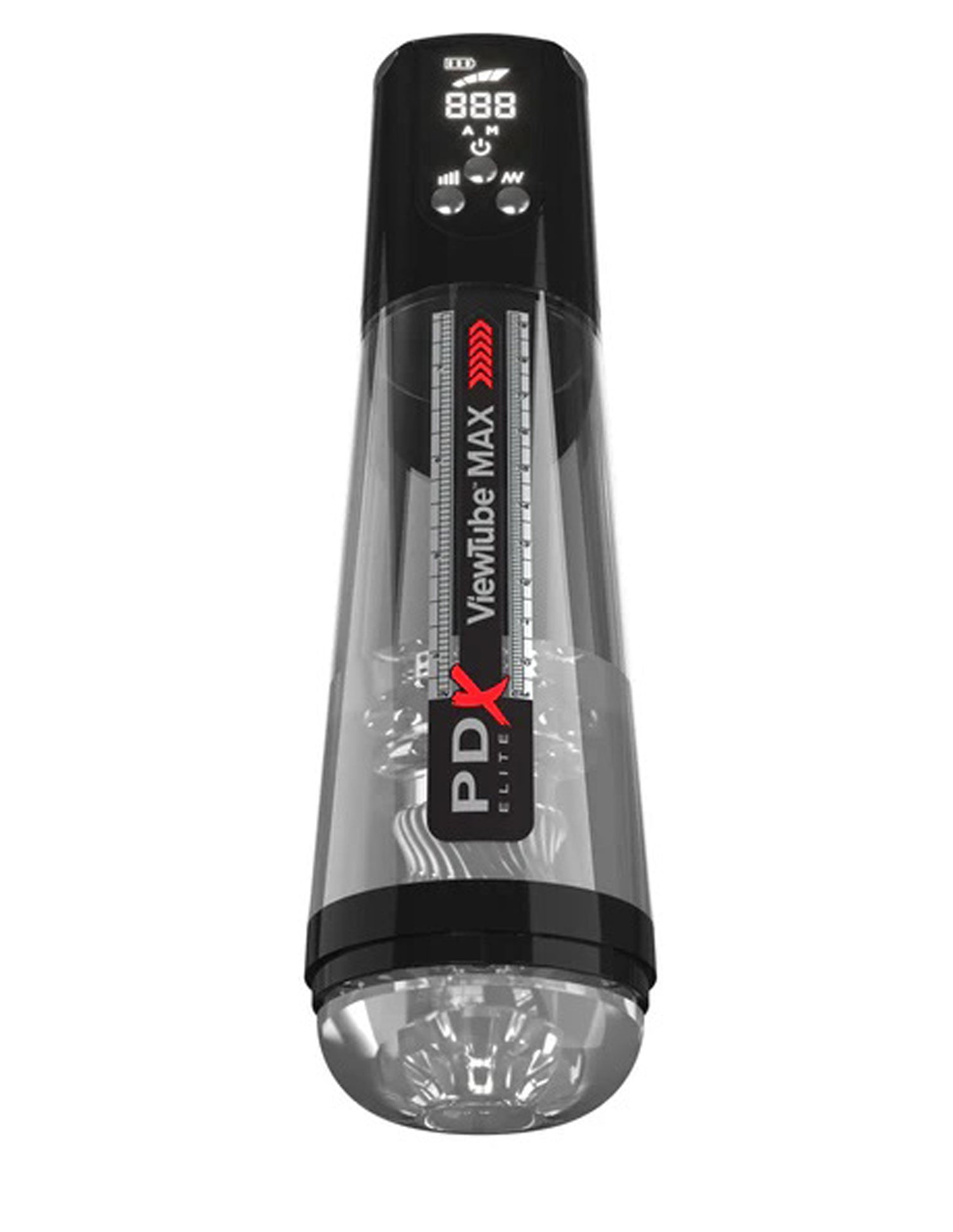 Pdx Elite Viewtube Max Clear Suction Auto Stroker Black Strokers - Auto