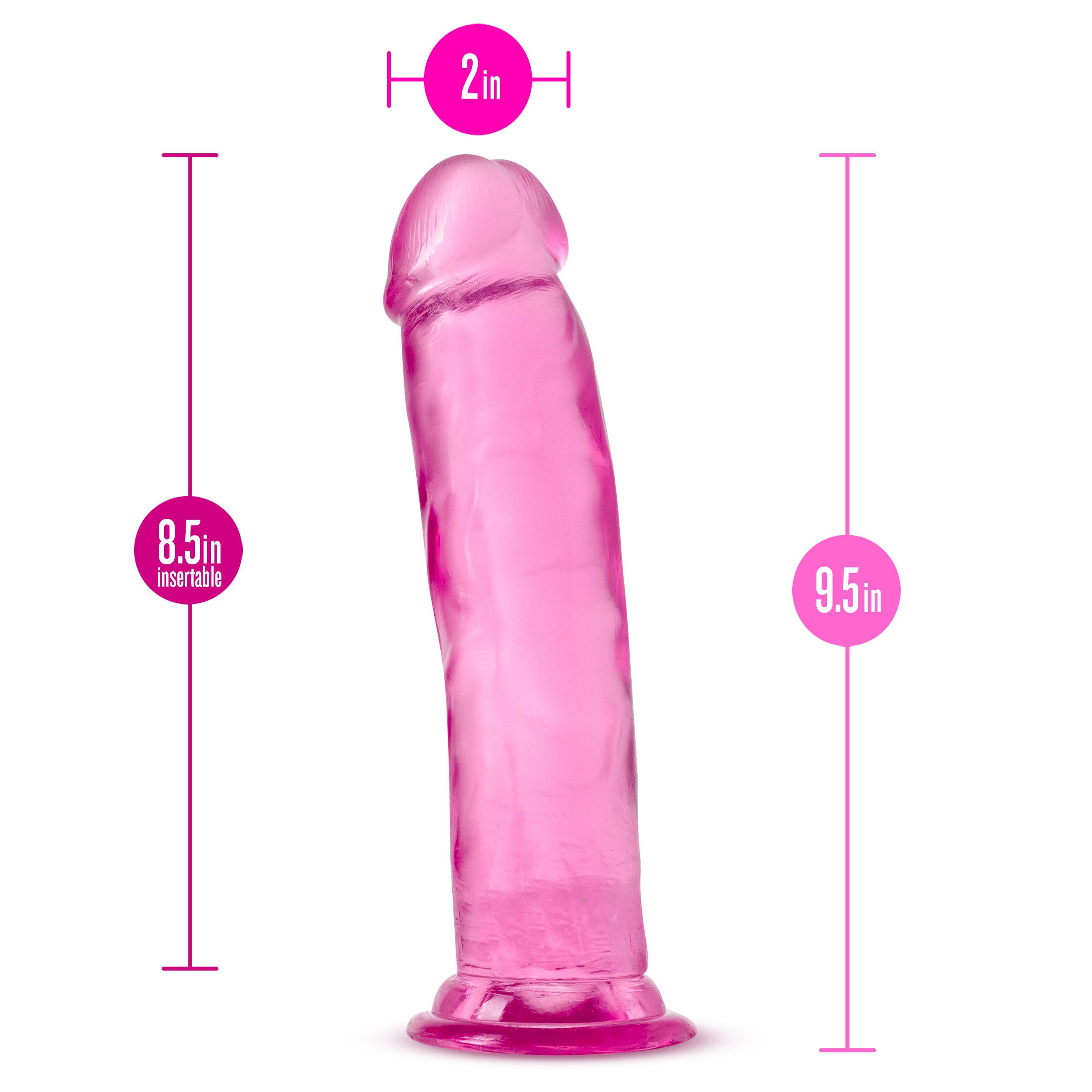 B Yours Plus Thill N Drill (Pink) – Soft Realistic Dildo Dildos & Dongs