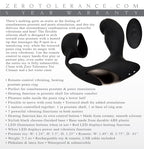 Zero Tolerance Strapped & Tapped Heating Anal Plug with Cock Ring > Anal Range > Prostate Plugs