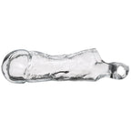 Cloud 9 Novelties Extend XL Clear Penis Sleeve 7.25 Inch with Balls Strap Sleeve > Sex Toys For Men > Penis Sleeves