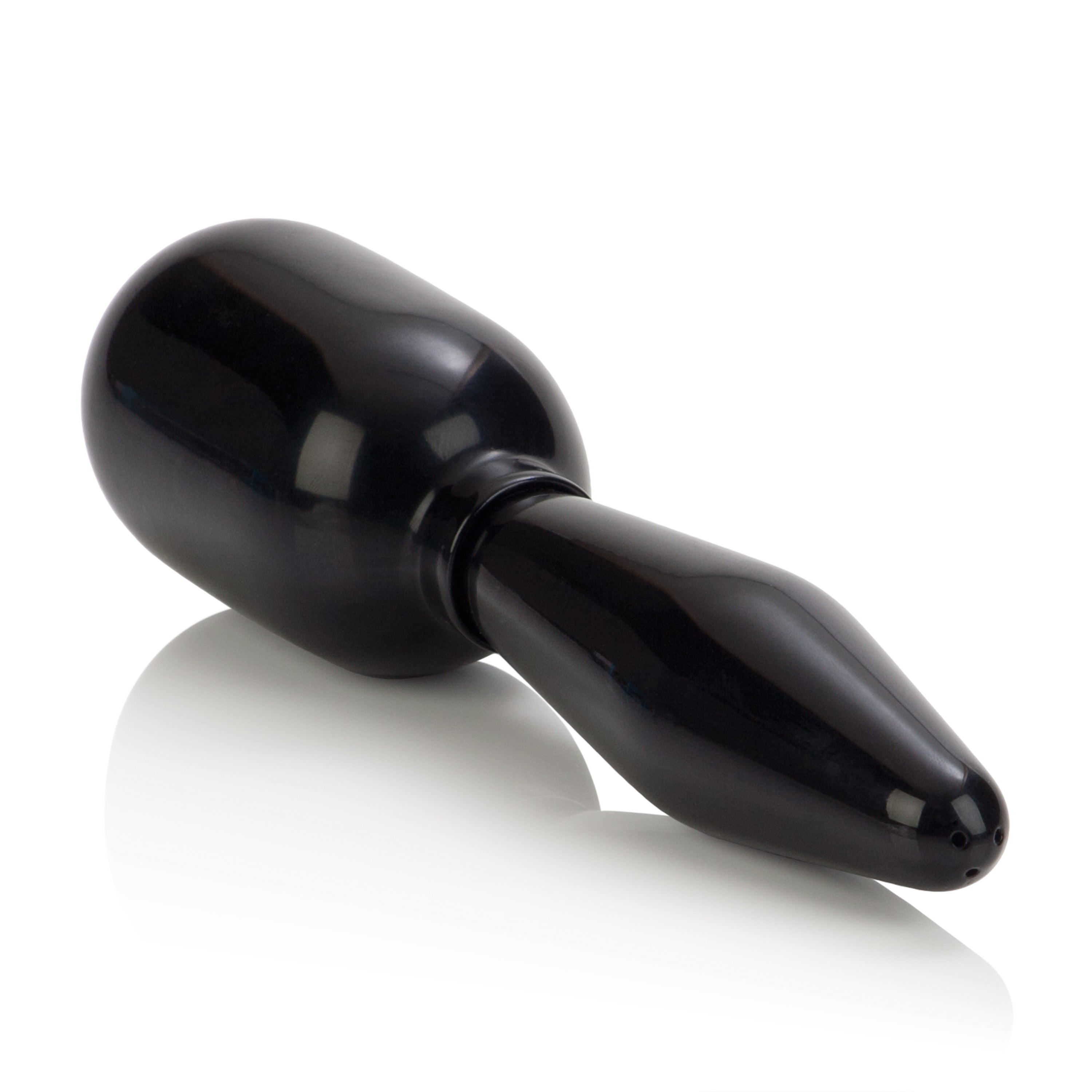 Cleaner Douche Missile Black PVC Single Part Anal Douche Bulb 6 Inch Douches