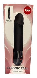 Fun Factory Stronic Real – USB Rechargeable Medical-Grade Silicone Thrusting Vibrator Black > Vibrators > Standard Vibrators
