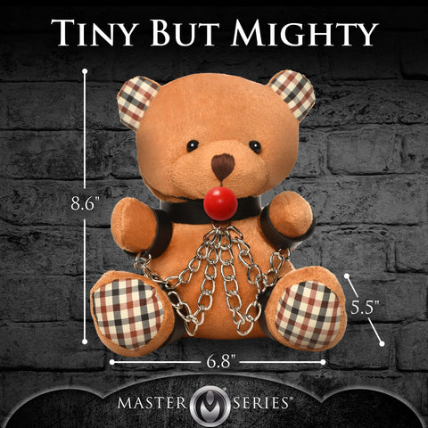 Master Series Gagged Bondage Bear Plush Toy Gag Gifts & Novelties