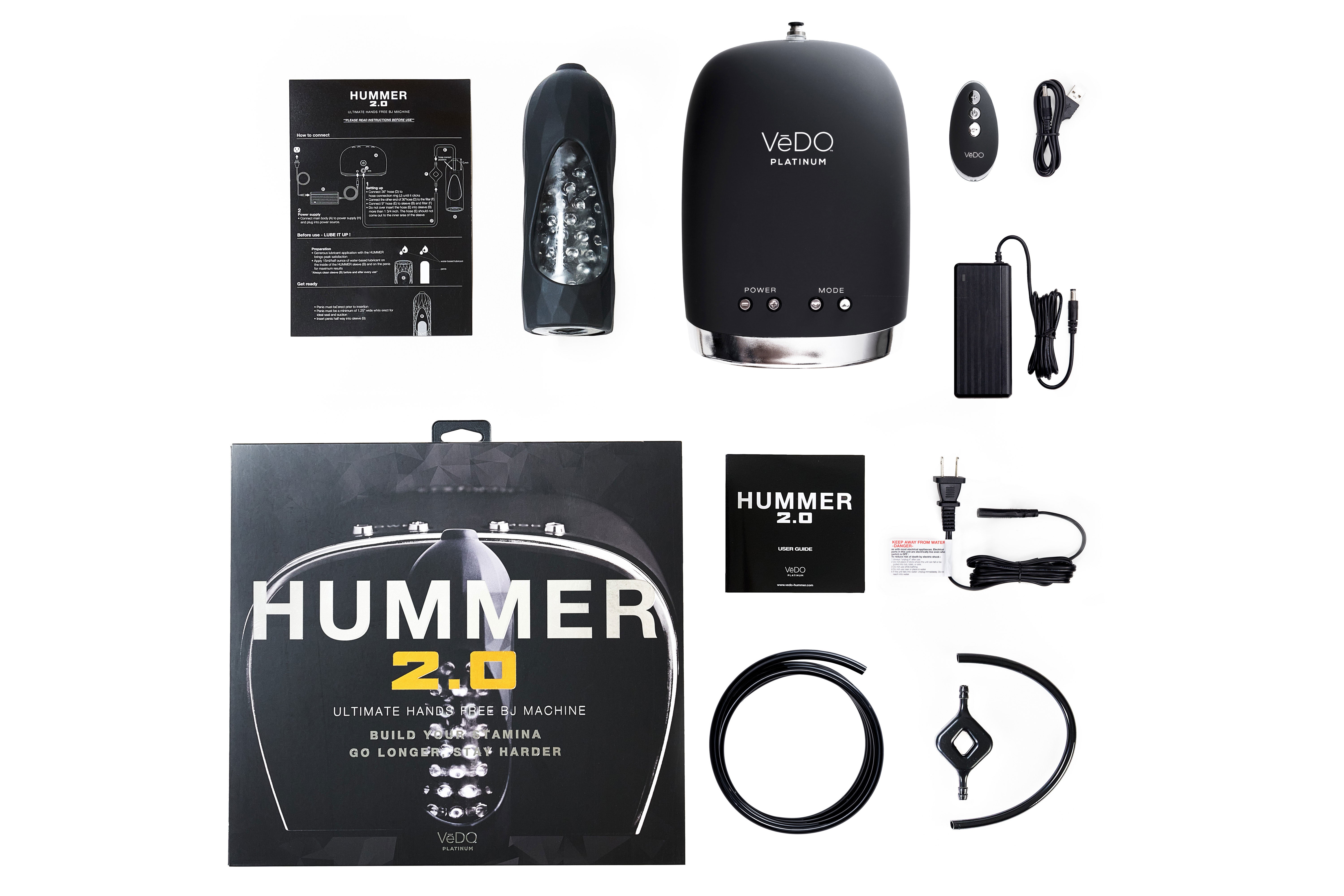 VeDO Hummer 2.0 Ultimate Hands-Free Male Masturbation Device Strokers - Auto