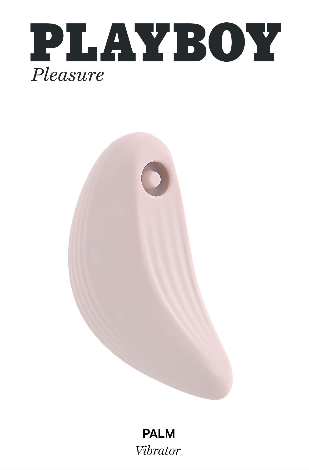Playboy Pleasure Palm Vibrator In Soft Light Pink Silicone Vibrators