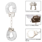 Playful Furry Cuffs White – Soft Plush Material Bondage Handcuffs > Bondage Gear > Handcuffs