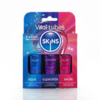 Skins Vital Sampler Tubes 3-Pack – 12ml Travel Size Lubricant Sampler Set Default Title > Lube > Water Based