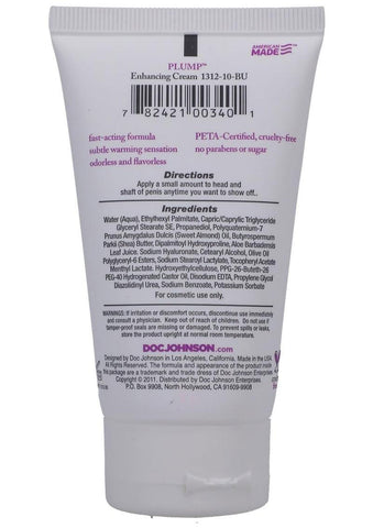 Plump Enhancing Cream for Men 56 Gram Tube > Essentials > Mens Enhancers