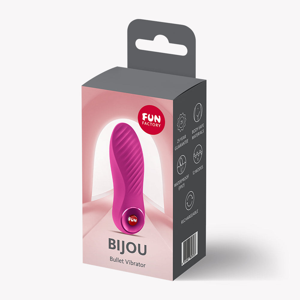 Fun Factory Bijou (Magenta) – USB-C Rechargeable Compact Bullet Vibrator > Vibrators > Mini Vibrators