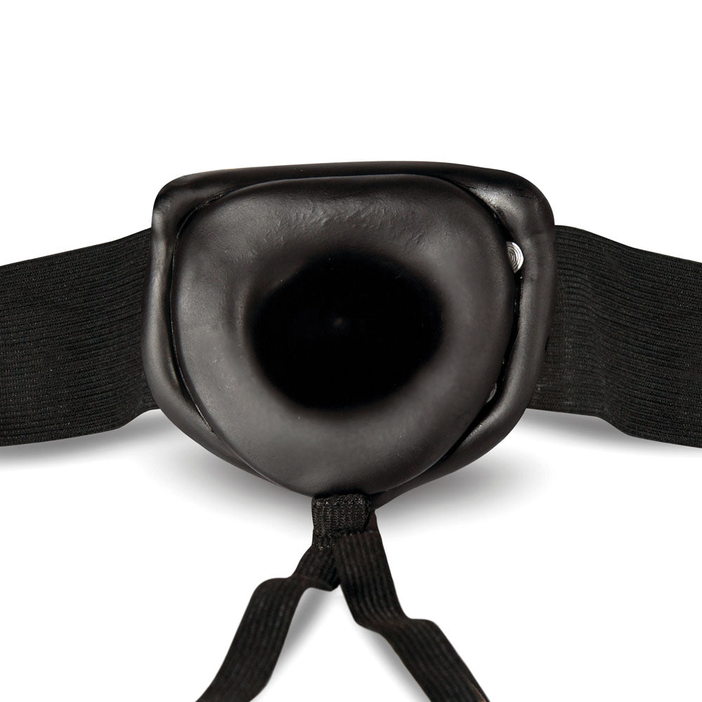 Dr. Skin Hollow Strap On 6 Inch Black Black STRAP-ONS