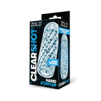 Zolo Clear Shot – Hand Stroker Clear > Sex Toys For Men > Masturbators > Manual