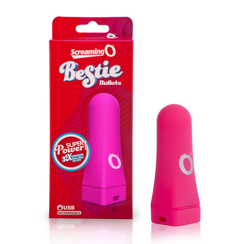 Screaming O Bestie Bullet Vibrator Pink Rechargeable Toy BULLETS