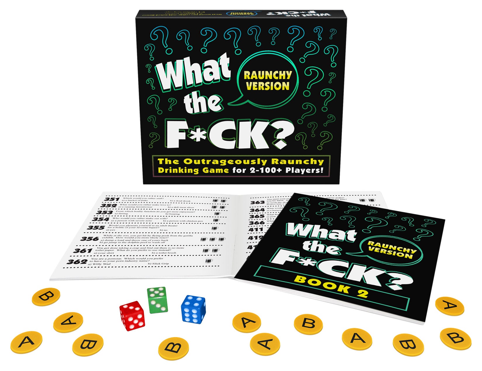 Raunchy Adult Drinking Dice Game with Dirty Question Challenges Default Title Games
