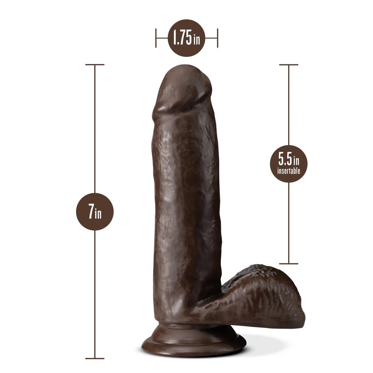 Dr. Skin Plus 7 Inch Posable Dildo with Balls > Dildos > Realistic Dildos