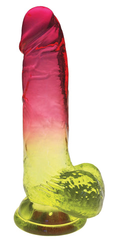 Shades 8 Inch Jelly TPR Dong 20.3 cm Body Safe Multi DONGS