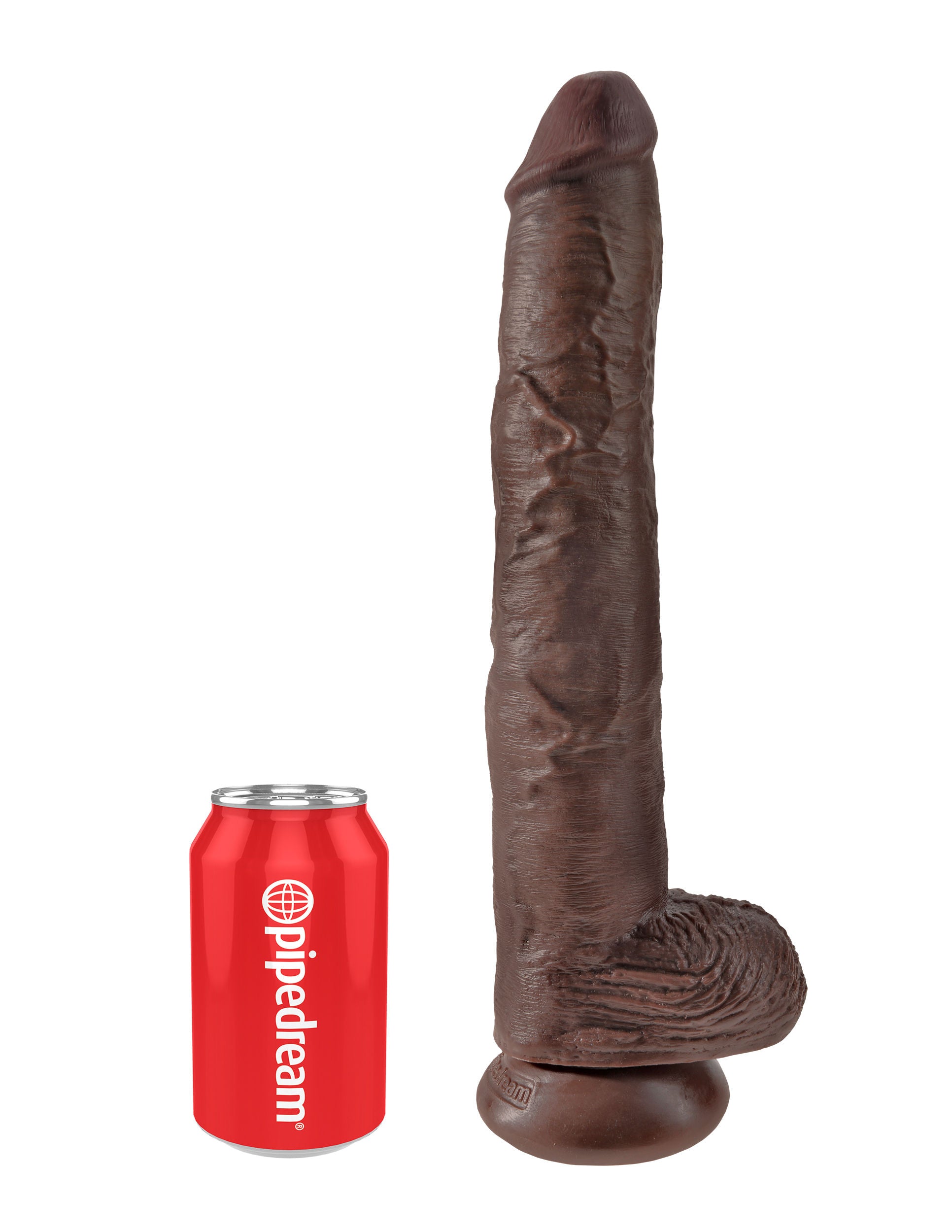 King Cock 14 Inch Brown – Realistic Suction Cup Dildo Secondary image