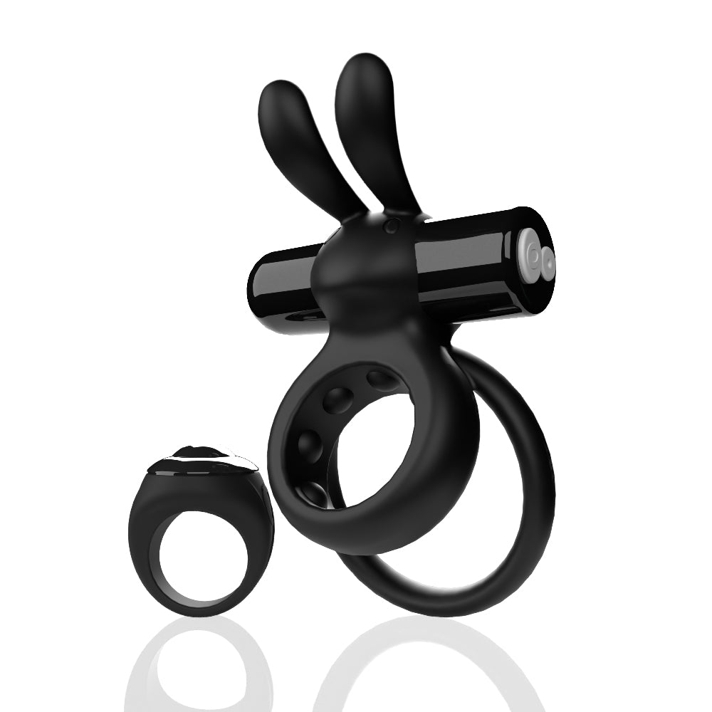 Screaming O Remote Controlled Ohare Vibrating Ring Black – Deep Rumbling Vibrations Cock Rings Vibrating