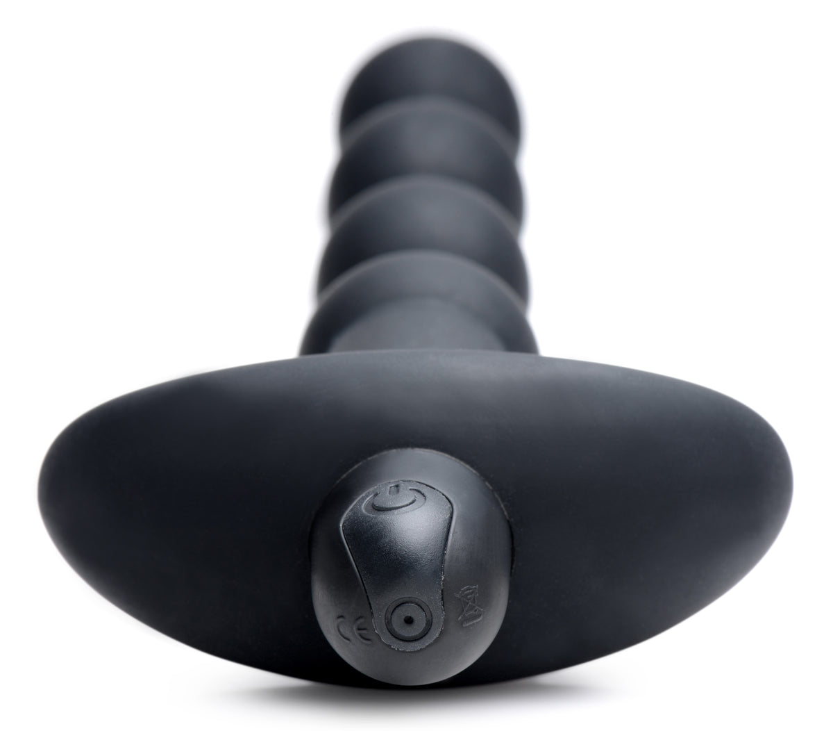 Vibrating Silicone 7.5" Anal Beads with Remote Control Black > Anal Range > Anal Beads Main image