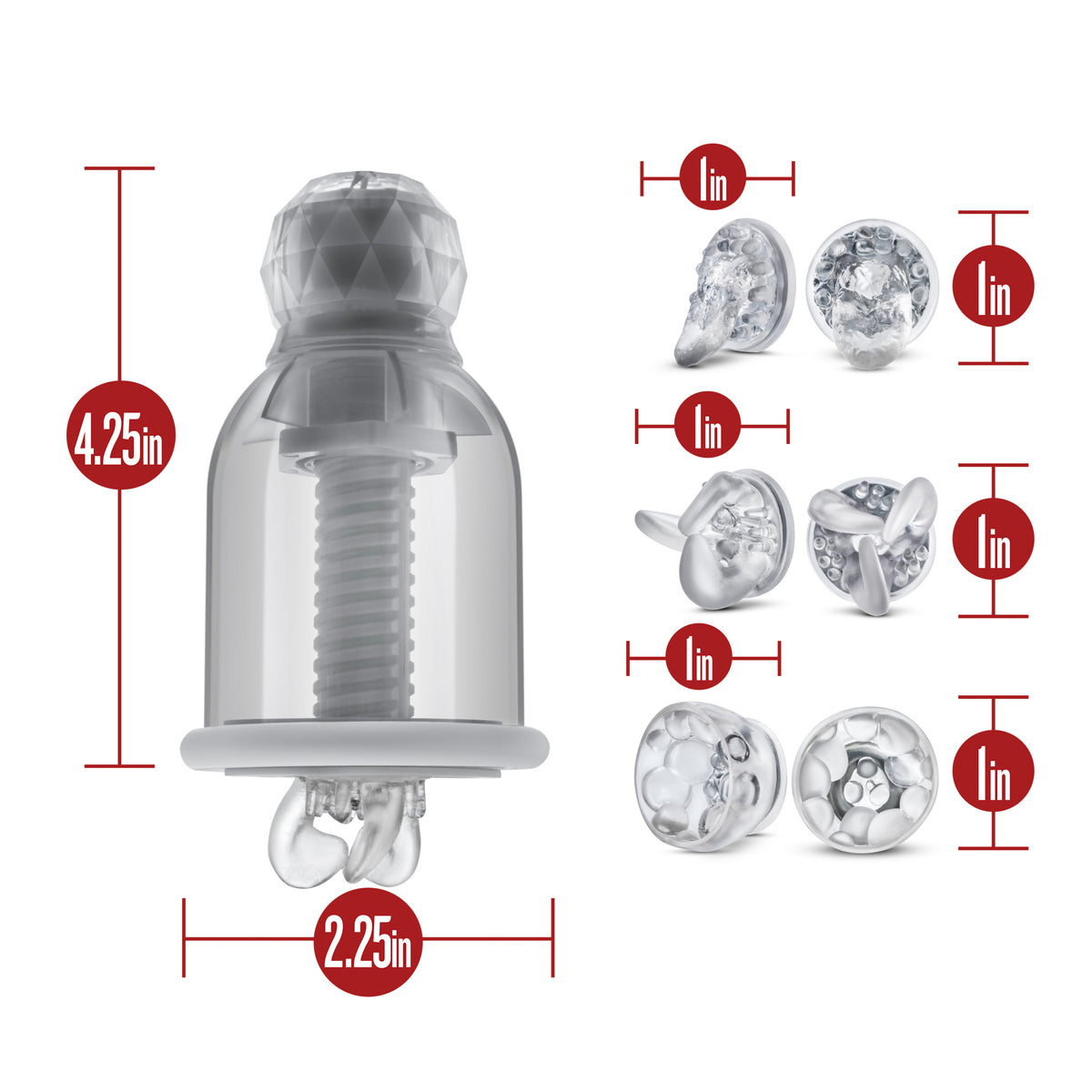 Temptasia Titillator – Variable Speed Nipple Stimulator with Attachments > Sex Toys > Nipple Stimulators