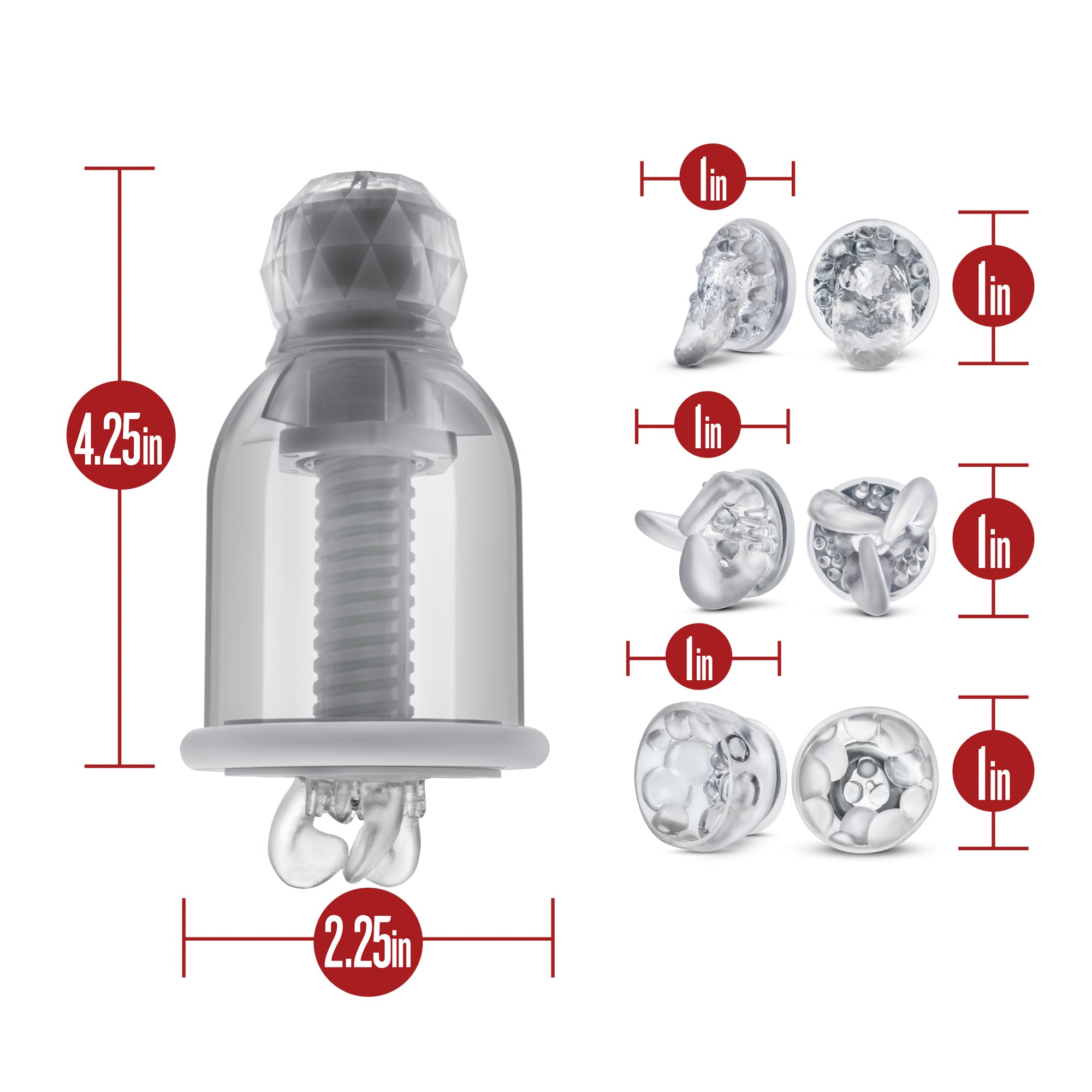 Temptasia Titillator – Variable Speed Nipple Stimulator with Attachments > Sex Toys > Nipple Stimulators