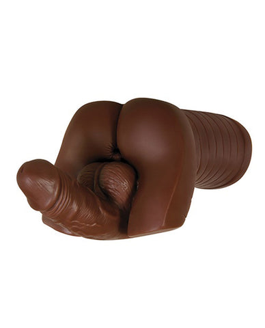 Backdoor Bash Dark Flexible TPE Anal Masturbator Toy for Men Strokers - Manual