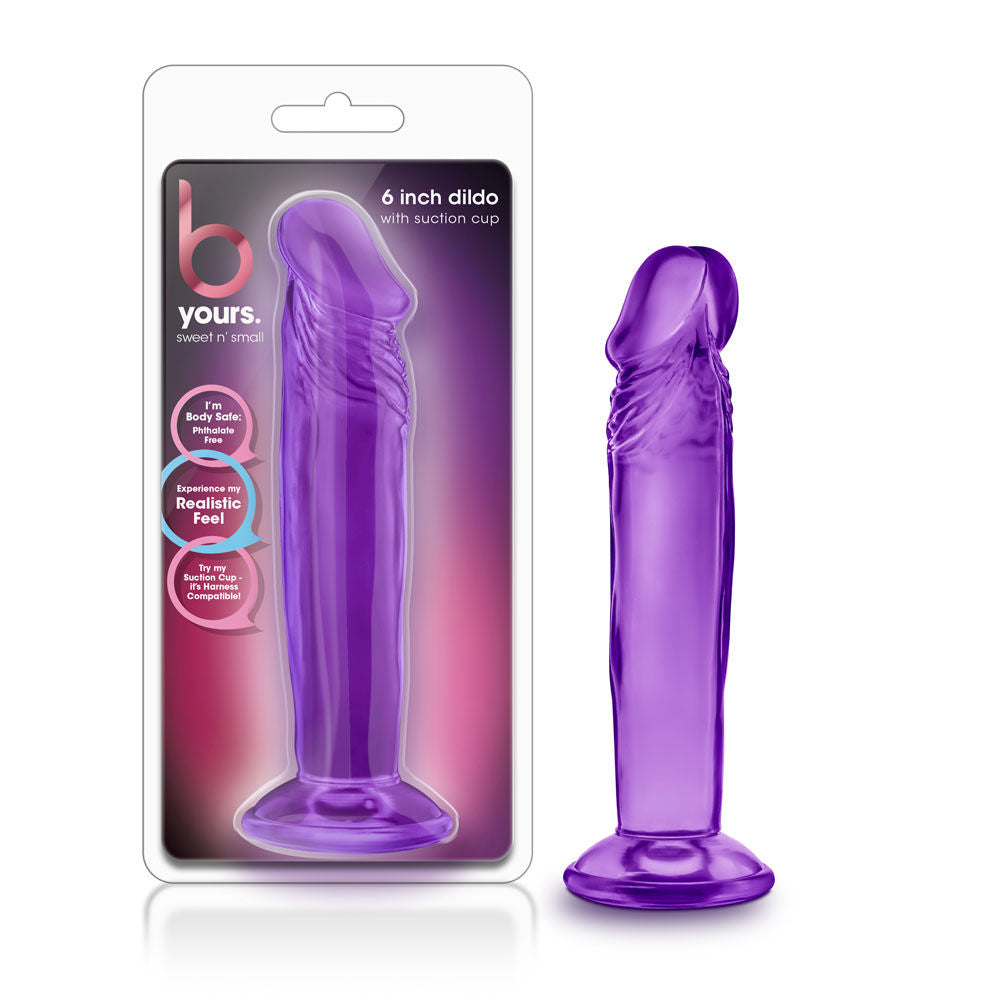 B Yours Sweet n' Small (Purple) – 6 Inch Suction Cup Dildo Secondary image