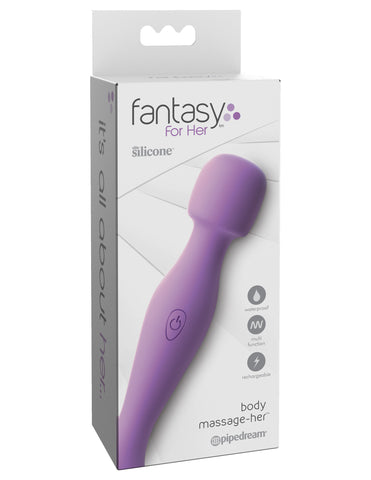 Fantasy for Her Rechargeable Body Massager Petite and Powerful Purple Electric Massager