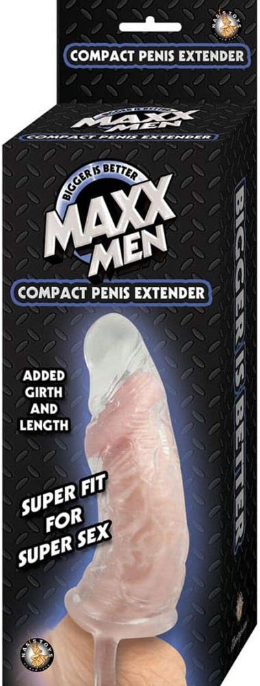 Maxx Men Clear Compact Penis Sleeve – Snug Fit Added Girth and Length Sleeve > Sex Toys For Men > Penis Sleeves