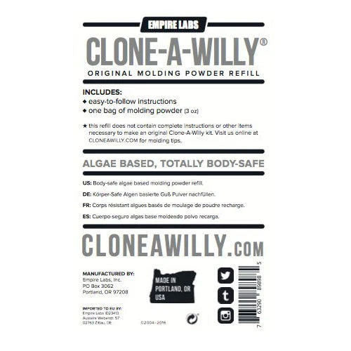 Clone-A-Willy Molding Powder Refill > Dildos > Mould Your Own Kits