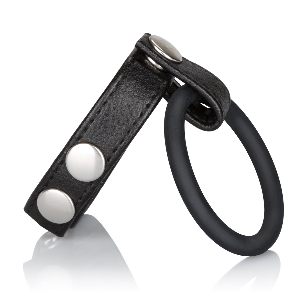 Medium Adjustable Leather Ball Spreader with Comfort Fit Strap Black > Clothes > Mens Leather