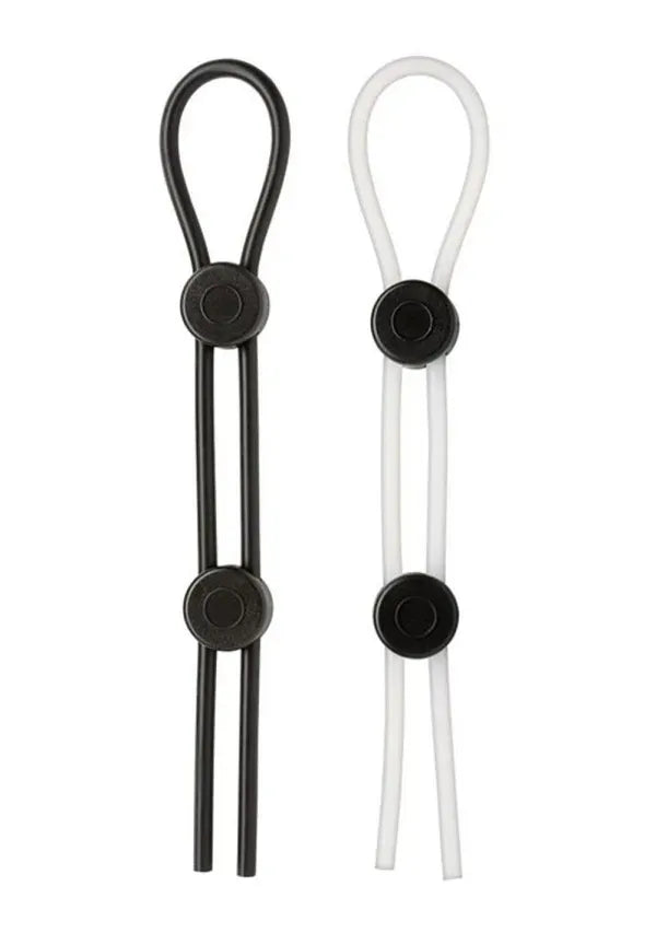 Cloud 9 Pro Sensual XL (Black/White) – Adjustable Cock Ring 2-Pack > Cock Ring > Adjustable