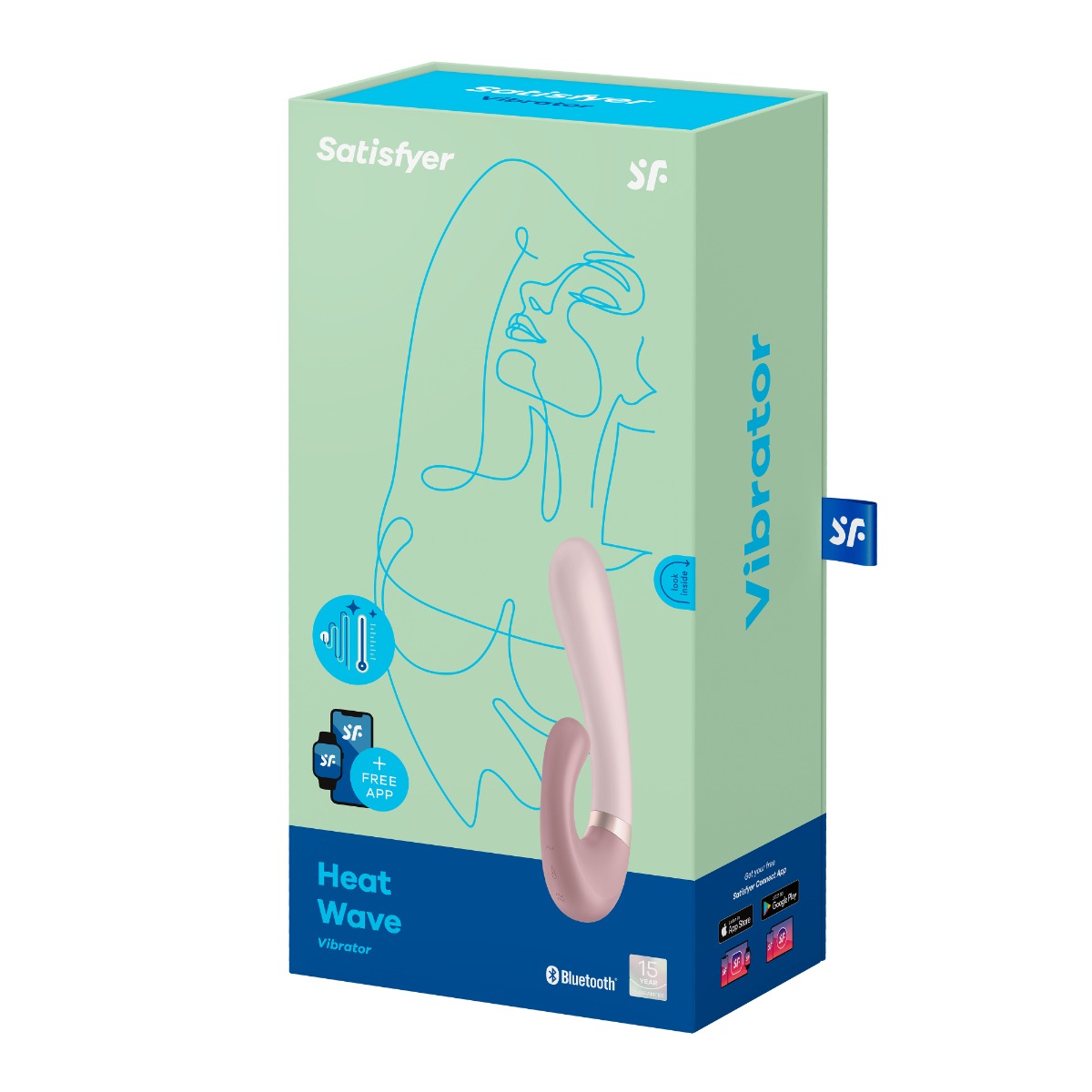 Satisfyer Heat Wave Connect App Vibrator Mauve with Dual Motors and Warming Function > Sex Toys > Couples Toys