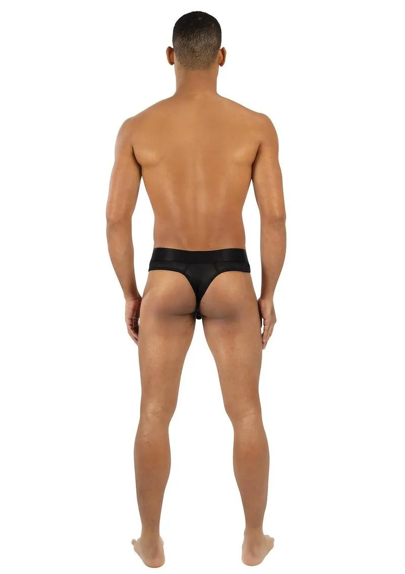 Envy Midnight Athletics Thong – Ultra-Soft Lightweight Lingerie Black M L > Clothes > Mens Thongs
