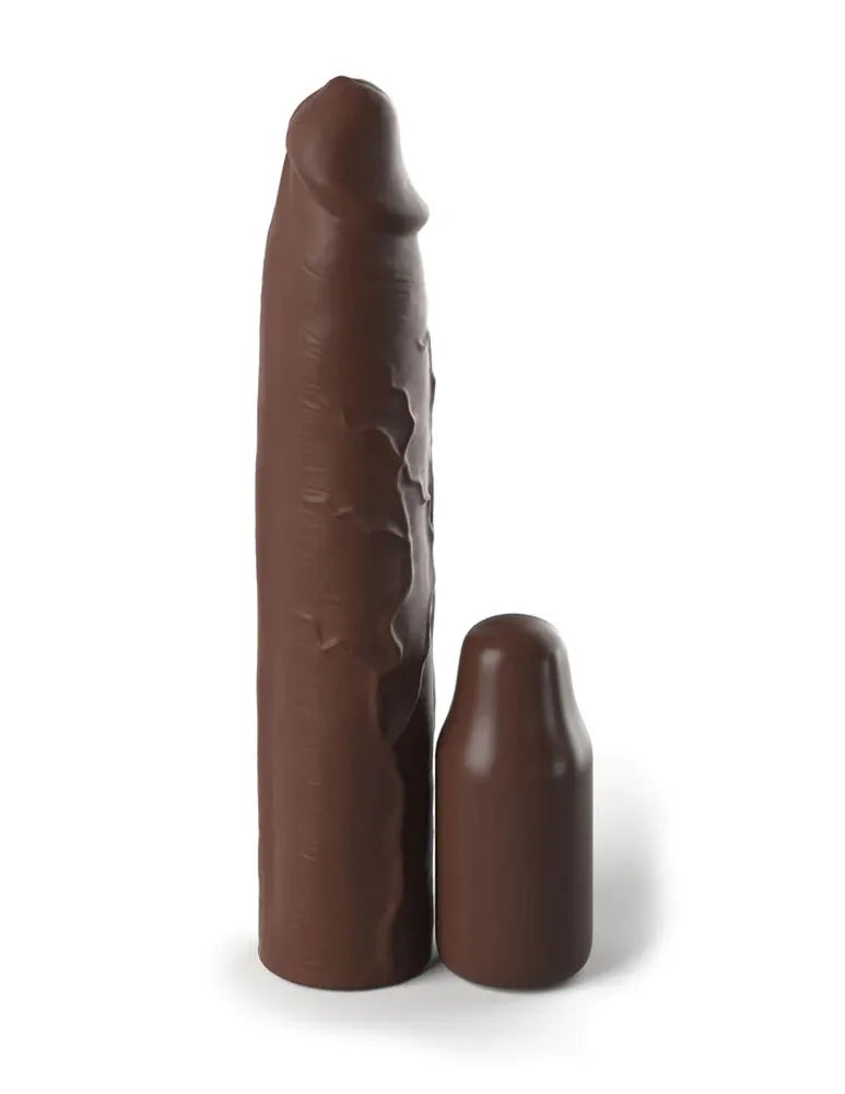 Fantasy X-Tensions Elite 9 Inch Sleeve with 3 Inch Plug – Silicone Sleeve and Plug Set > Sex Toys For Men > Penis Sleeves
