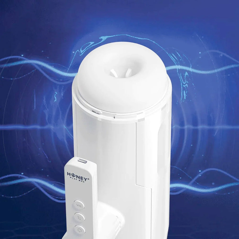 Blanche Automatic Male Masturbator – Thrusting and Vibrating Male Masturbator > Sex Toys For Men > Masturbators > Vibrating