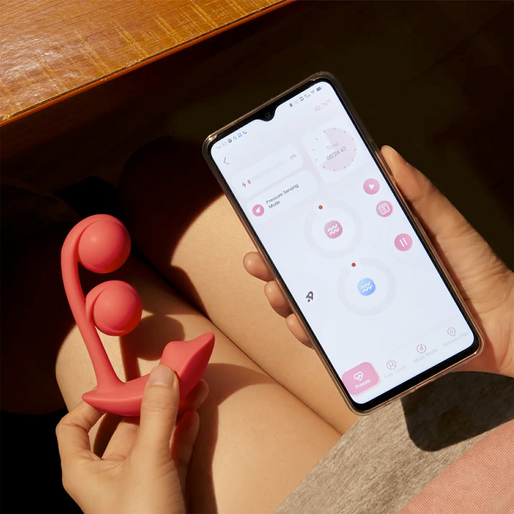Honey Play Box Melody Twin Balls Clit and G Spot Vibrator – App Controlled Pressure Sensing Silicone Vibrator > Sex Toys For Ladies > G-Spot Vibrators