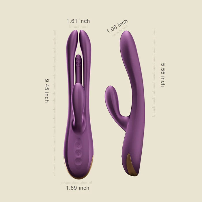 Terri App-Controlled Rabbit Vibrator – Silicone Tapping Hollow Shaft Vibrator > Vibrators > Ladies > Rabbit