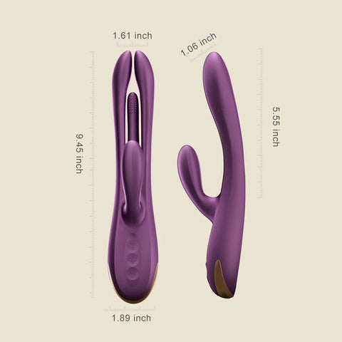 Terri App-Controlled Rabbit Vibrator – Silicone Tapping Hollow Shaft Vibrator > Vibrators > Ladies > Rabbit