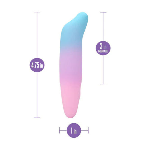 Blush Dolphin Kisses Petite Vibrator with 10 Vibration Modes BULLETS