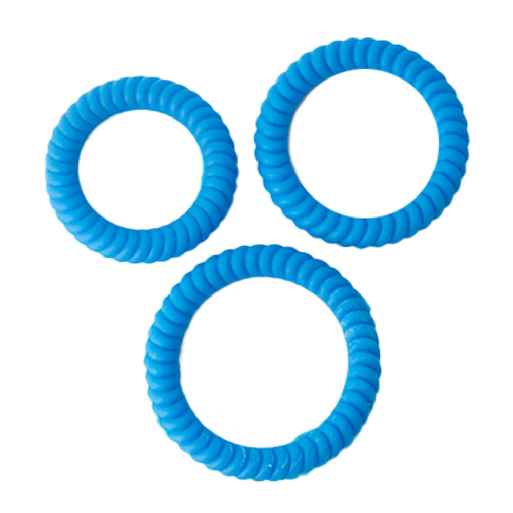 Ram Ultra Black Silicone Cock Ring Set > Cock Ring > Sets