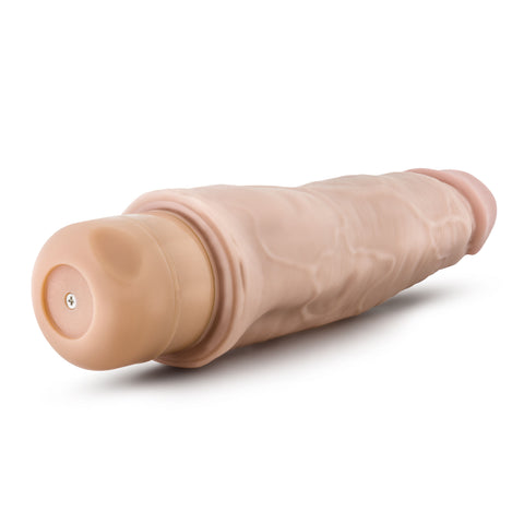 Blush Dr Skin Realistic Waterproof Vibrator Beige 8 Inch DONGS Vibrating