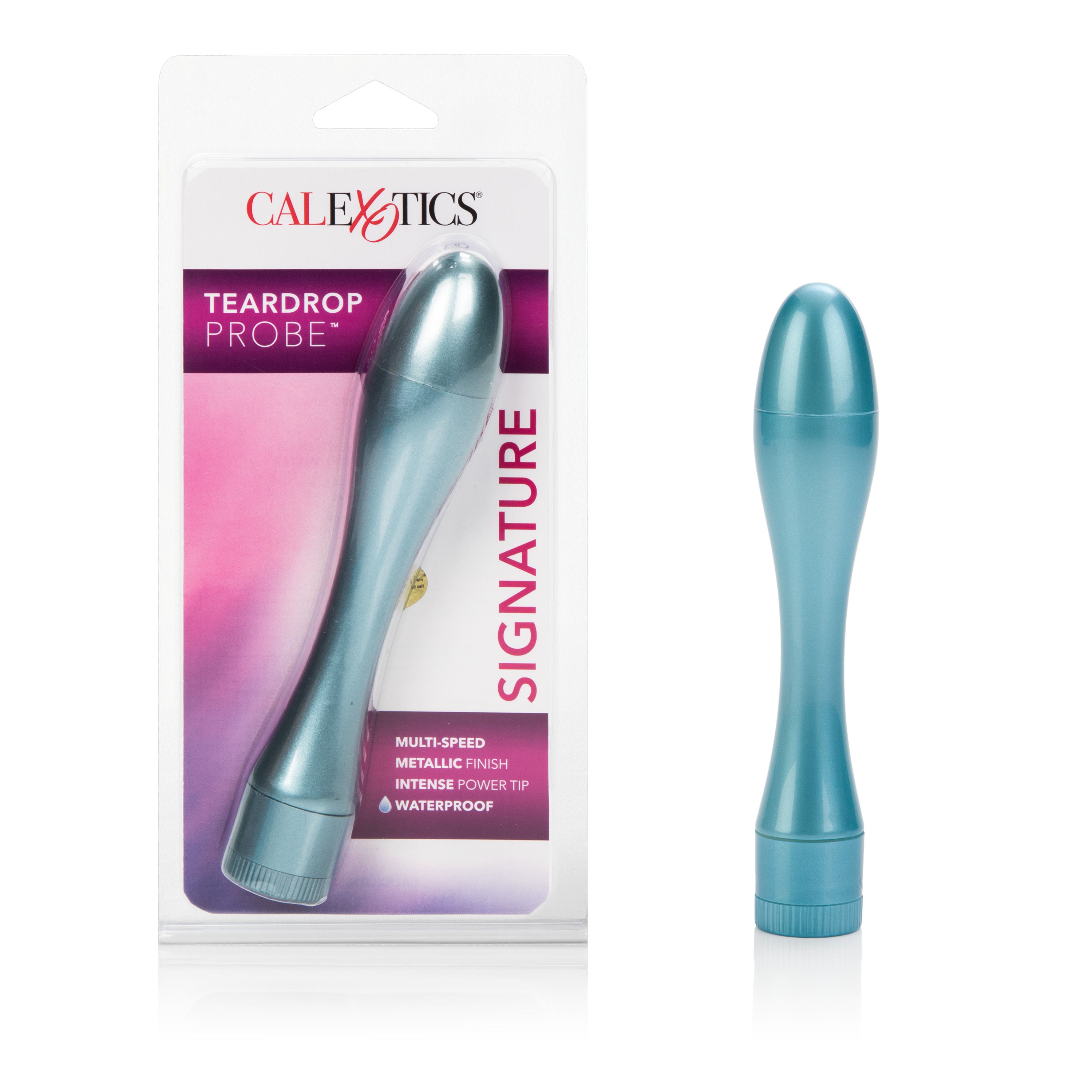 Blue Teardrop Probe Anal Vibrator Waterproof Intimate Toy ANAL TOYS