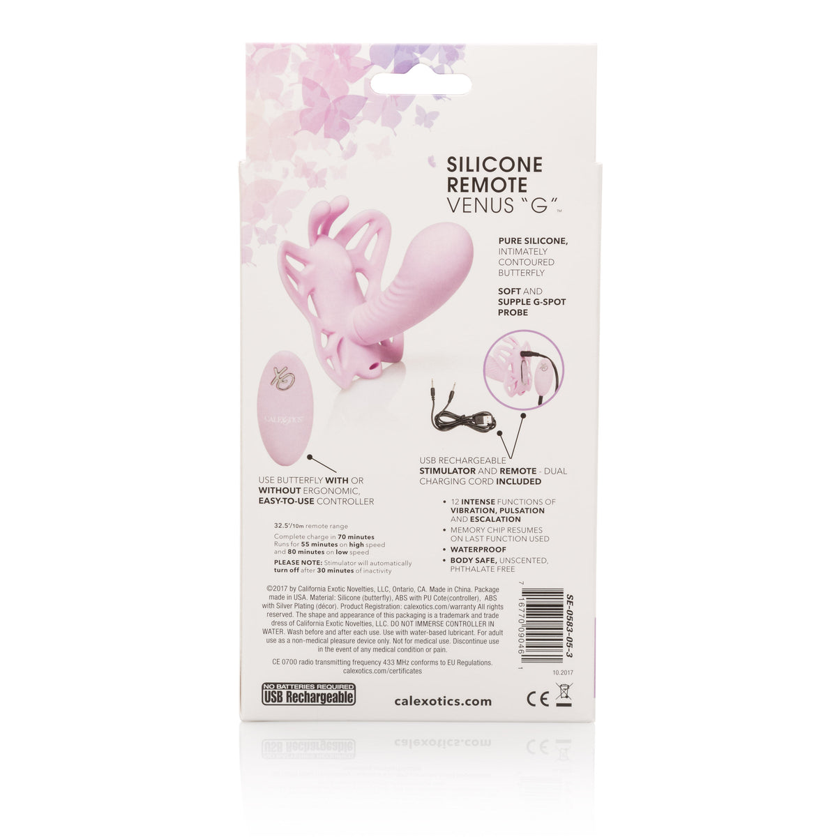 Venus Butterfly Silicone Remote G-Spot Vibrator with 12 Modes > Sex Toys For Ladies > Panty Vibes